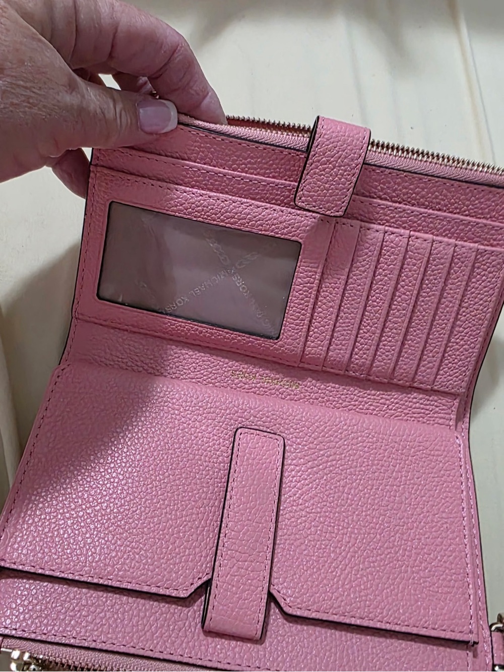 Michael Kors Pink Leather Tote Bag and wallet - Picture 6 of 6